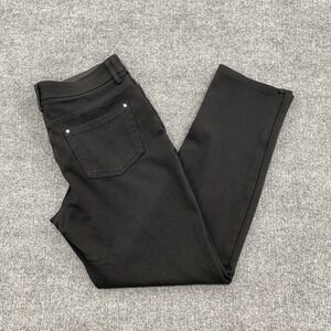 Chicos So Slimming Pants Womens Small 0.5 Black Ponte Knit Workwear Office